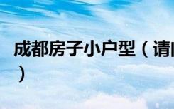 成都房子小户型（请问谁知道成都小户型房价）