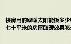楼房用的取暖太阳能板多少钱（太阳能取暖现在需要多少钱七十平米的房屋取暖效果怎么样）