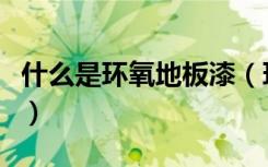 什么是环氧地板漆（环氧地板漆的价格是多少）