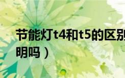 节能灯t4和t5的区别（t5节能灯可做家用照明吗）