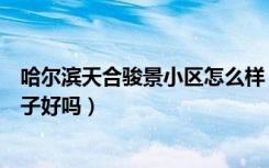 哈尔滨天合骏景小区怎么样（哈尔滨道里顾乡天合俊景的房子好吗）