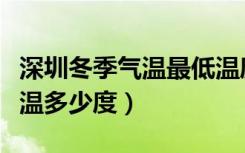 深圳冬季气温最低温度（深圳冬天室内最低气温多少度）