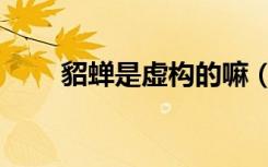 貂蝉是虚构的嘛（貂蝉是虚构的吗）
