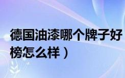 德国油漆哪个牌子好（德国油漆十大品牌排行榜怎么样）