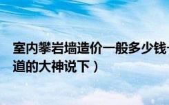 室内攀岩墙造价一般多少钱一平方米（室内攀岩墙多少钱知道的大神说下）