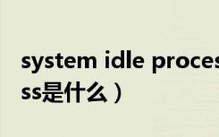 system idle process（System Idle process是什么）
