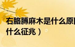 右胳膊麻木是什么原因造成的（右胳膊麻木是什么征兆）