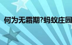 何为无霜期?蚂蚁庄园（卧雪眠霜蚂蚁庄园）