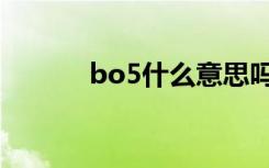 bo5什么意思吗（bo5的意思）