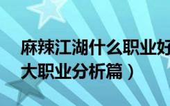 麻辣江湖什么职业好玩（《麻辣江湖》之10大职业分析篇）