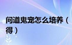 问道鬼宠怎么培养（《问道》问道鬼宠成长心得）