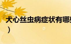 犬心丝虫病症状有哪些（人得了丝虫病的症状）