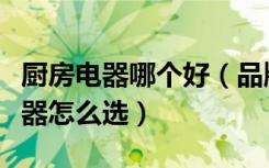 厨房电器哪个好（品牌厨房电器有哪些厨房电器怎么选）