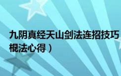九阴真经天山剑法连招技巧（《九阴真经》清风剑法及求败棍法心得）