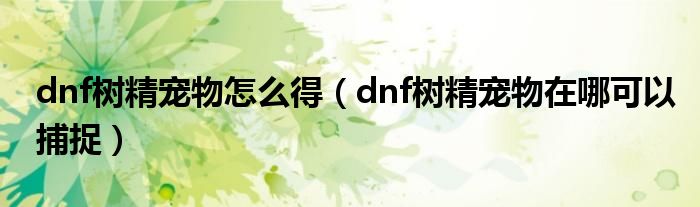 乱斗堂宠物进化药剂_dnf宠物树精进化药剂_dnf宠物进化药剂怎么得到