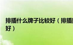 排插什么牌子比较好（排插插座哪个牌子好插排要怎么选择好）