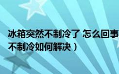 冰箱突然不制冷了 怎么回事（冰箱忽然不制冷怎么回事冰箱不制冷如何解决）