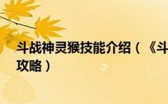 斗战神灵猴技能介绍（《斗战神》【S丶H公会】灵猴职业攻略）