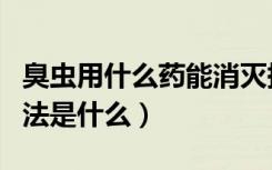 臭虫用什么药能消灭掉（常见的消灭臭虫的方法是什么）