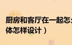 厨房和客厅在一起怎么设计（客厅与厨房为一体怎样设计）