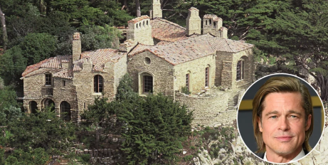布拉德皮特斥资 5700 万美元购买加州悬崖顶城堡