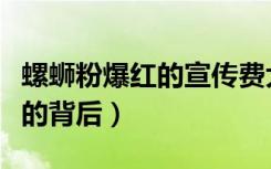 螺蛳粉爆红的宣传费大概有多少（螺蛳粉爆红的背后）
