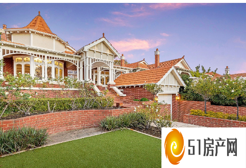 位于珀斯黄金地段上的联邦式家庭住宅