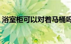 浴室柜可以对着马桶吗（浴室柜可以定制吗）