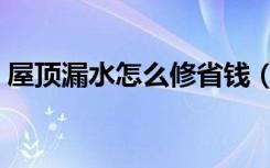 屋顶漏水怎么修省钱（屋顶漏水怎么修补好）