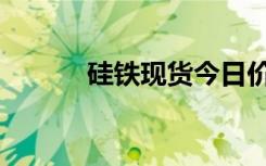 硅铁现货今日价格（硅铁产地）