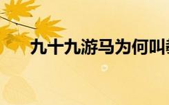 九十九游马为何叫教主（九十九游马）
