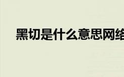 黑切是什么意思网络用语（黑切是什么）