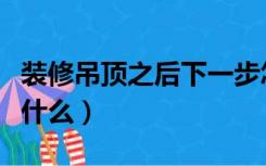 装修吊顶之后下一步怎么做（装修吊顶之后做什么）