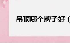 吊顶哪个牌子好（吊顶哪个牌子好）