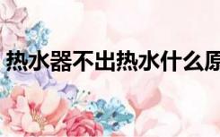 热水器不出热水什么原因（热水器不出热水）