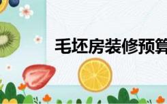 毛坯房装修预算报价（毛坯房）