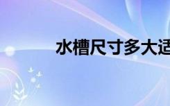 水槽尺寸多大适合（水槽尺寸）