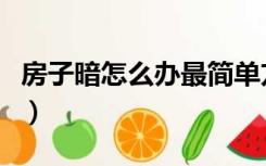 房子暗怎么办最简单方法（房子暗怎么装修好）