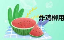 炸鸡柳用什么淀粉