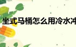 坐式马桶怎么用冷水冲洗（坐式马桶怎么用）