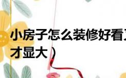 小房子怎么装修好看又省钱（小房子怎么装修才显大）
