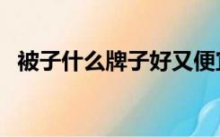 被子什么牌子好又便宜（被子什么品牌好）