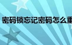 密码锁忘记密码怎么重置（密码锁忘记密码）