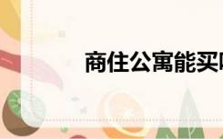 商住公寓能买吗（商住公寓）