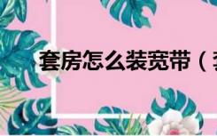 套房怎么装宽带（套房怎么装修好看）