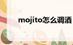 mojito怎么调酒（mojito怎么调）