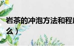 岩茶的冲泡方法和程序（岩茶的冲泡方法是什么）