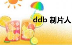 ddb 制片人（ddb 130）