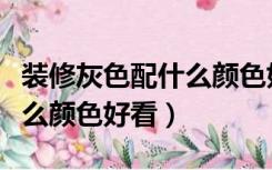 装修灰色配什么颜色好看大气（装修灰色配什么颜色好看）