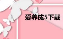 爱养成5下载（爱养成修改）